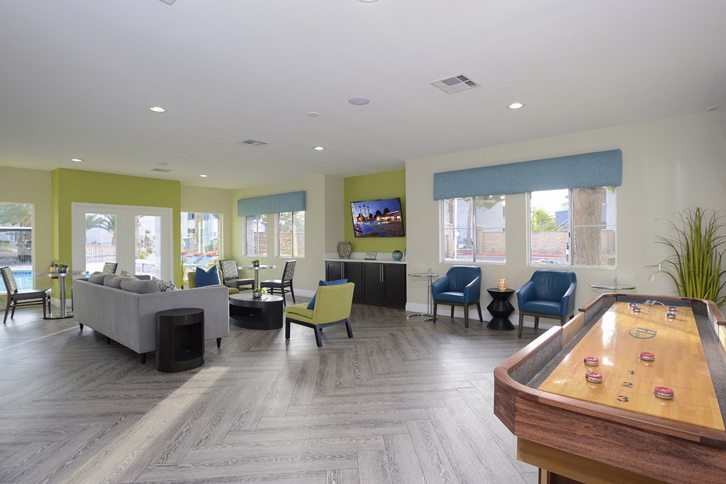 Shuffle Board In Game Room, at The Bristol at Sunset, Henderson, NV, 89014