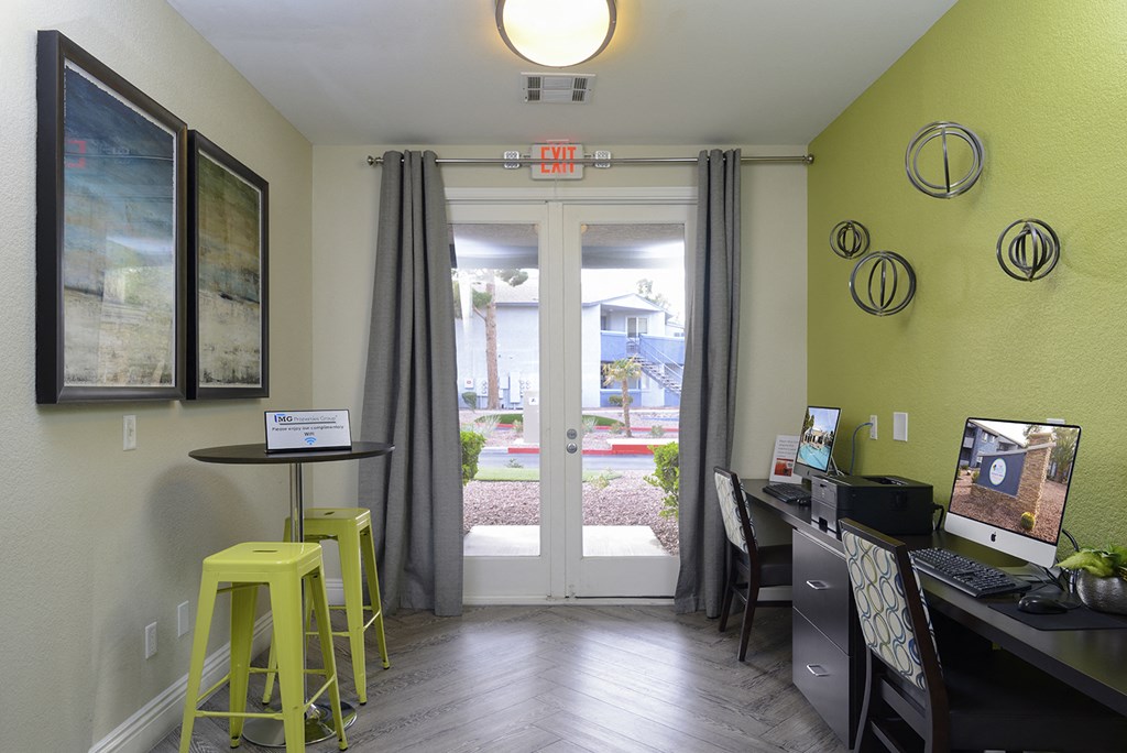 Computer Center With Internet Access, at The Bristol at Sunset, Henderson, NV