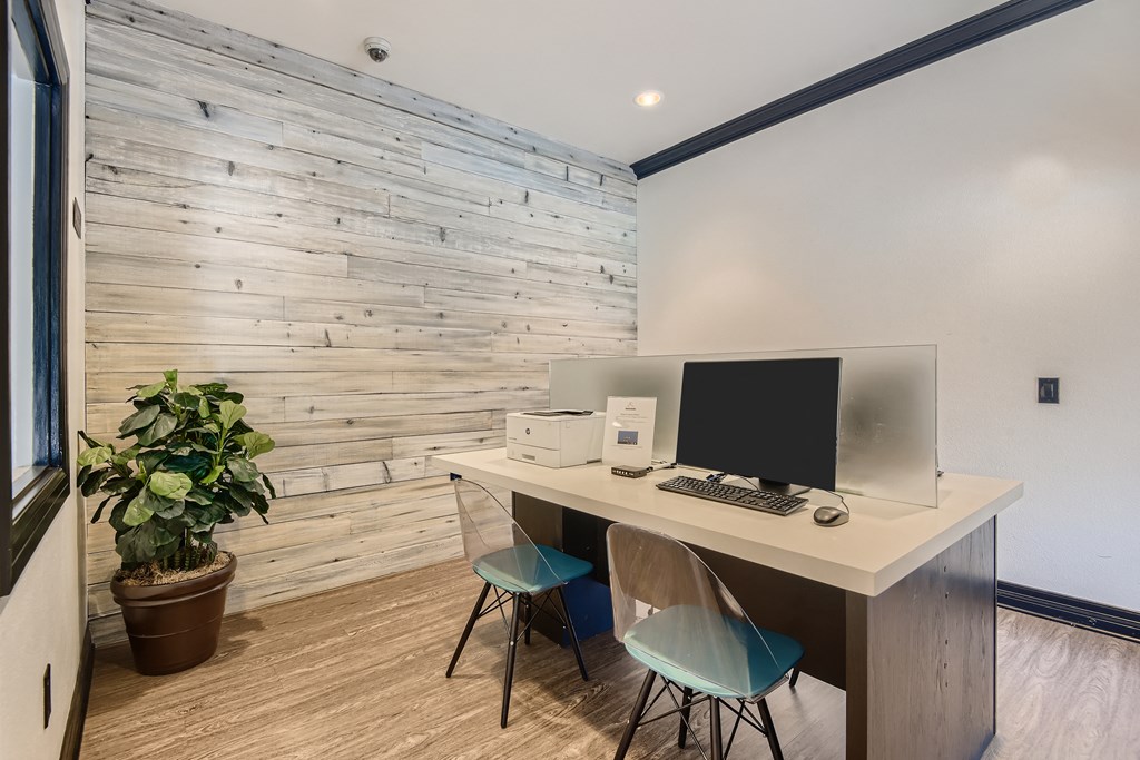 Business center at Santa Rosa Apartments