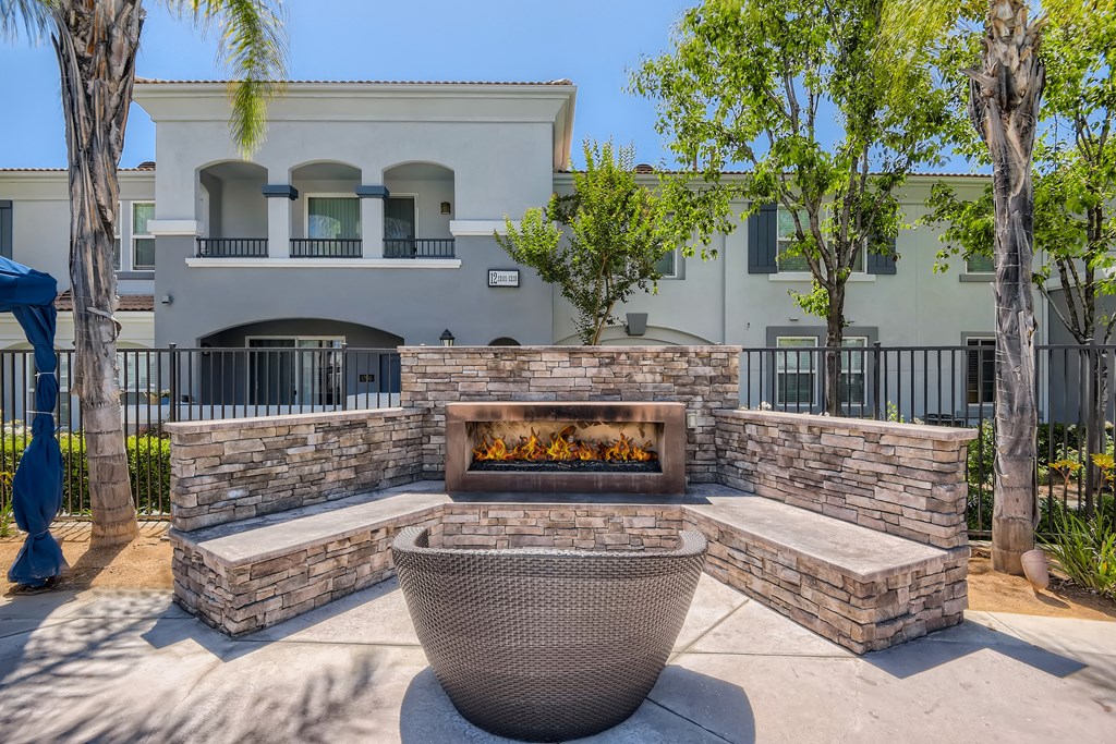 Fire pit at Santa Rosa Apartments