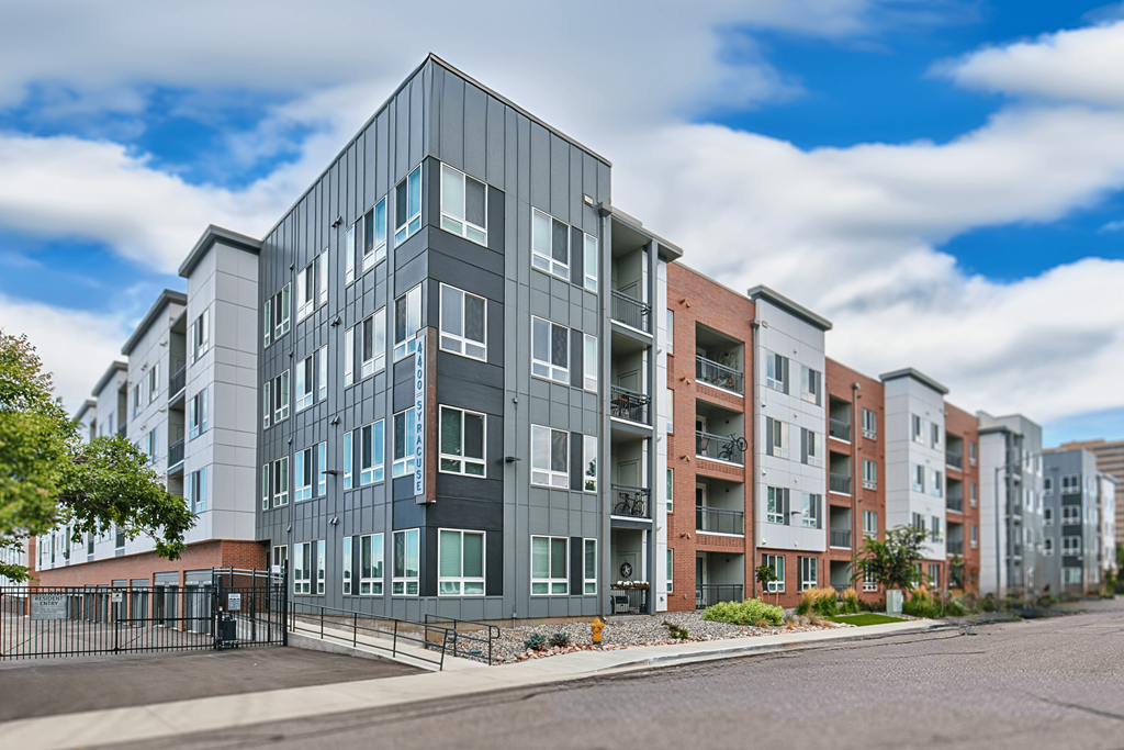 a new apartment building on a city street