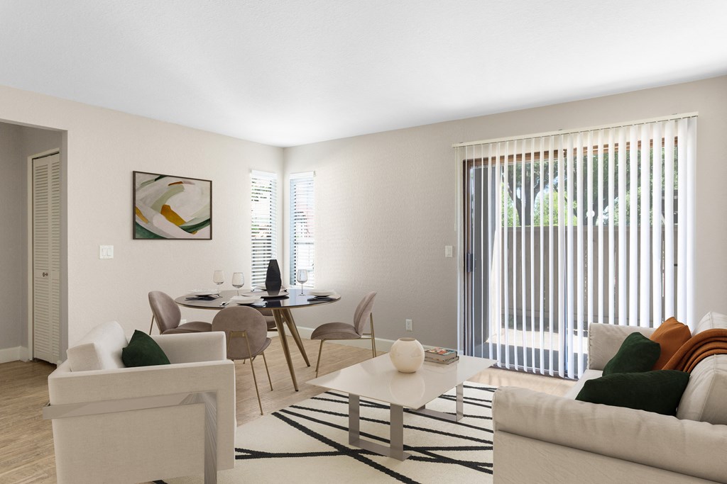 Living area at Waterfield Square