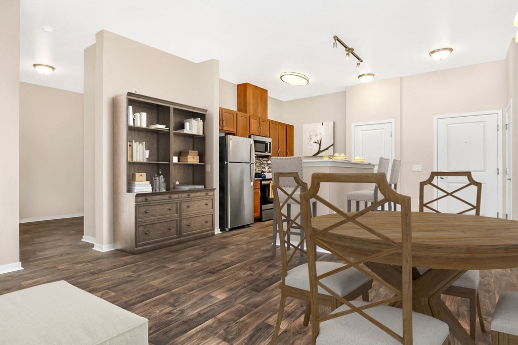 Wood flooring at Reunion at Redmond Ridge