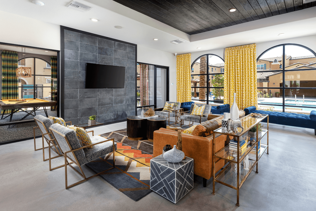 Clubroom With Smart Tv And Ample Of Sitting Area at Las Positas Apartments , California, 93010