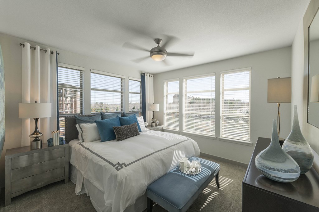 bedroom views at Malbec at Vallagio