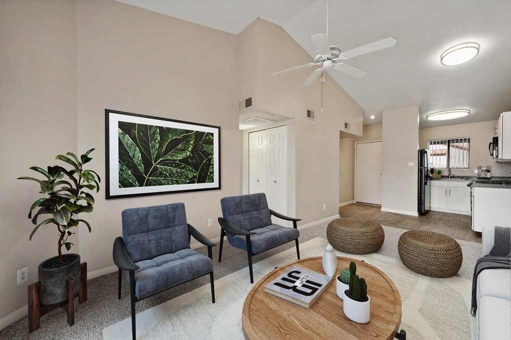 modern and spacious living room