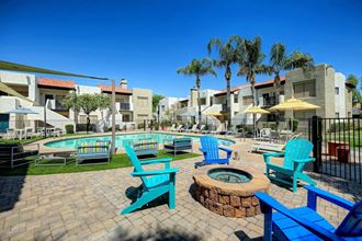 Pool Side Relaxing Area With Firepit at Elevate at Discovery Park, 1820 East Bell De Mar Drive - Photo Gallery 1