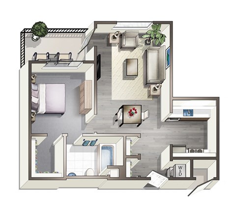 a floor plan of a house
