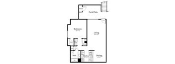 A1 Floor Plan at Silver Lake Apartments