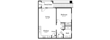 A1 Floor Plan at Vale Apartments & Townhomes