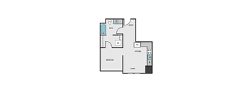 A1E Floor Plan at Eleanor H16 Apartments