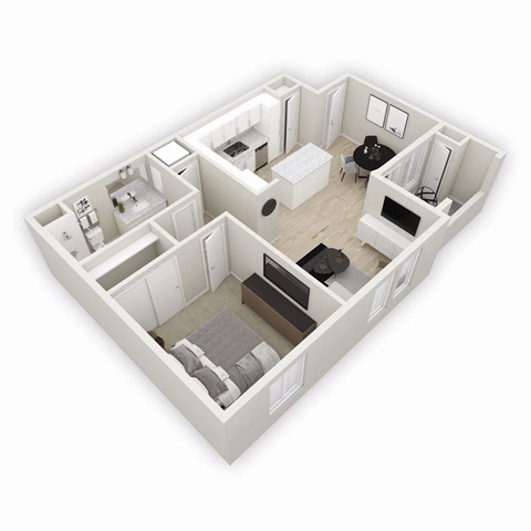 A2 Floor Plan at Evolve at South Bay