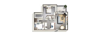 a floor plan of a house
