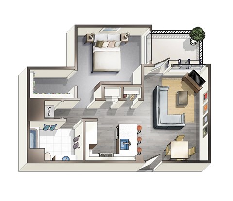 a floor plan of a house