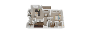 A2 Floor Plan at Stone Cliff Apartments