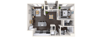 A2 Floor Plan image at Mitchell Place Apartments, Murrieta, CA, 92562
