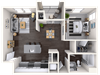 A2 Floor Plan layout A2 Floor Plan layout at Mitchell Place Apartments, Murrieta