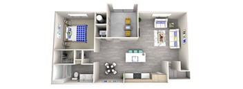 sand a3.1 Floor Plan at Las Positas Apartments, Camarillo, CA
