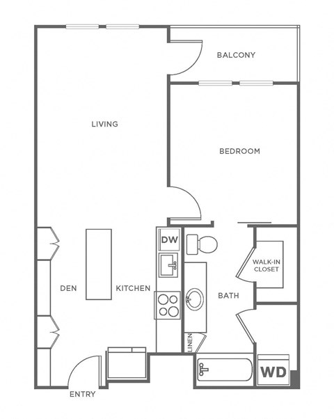 A3 Floor Plan at The Rylan Apartments