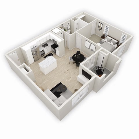 A4 Floor plan at Evolve at South Bay