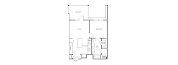 A4 Floor Plan at The Rylan Apartments