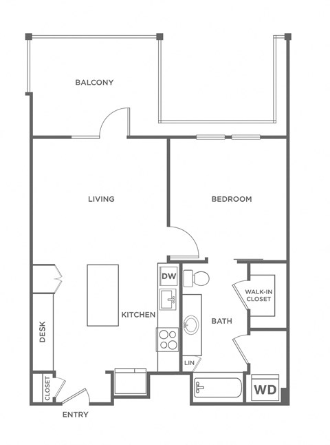 A4 Floor Plan at The Rylan Apartments