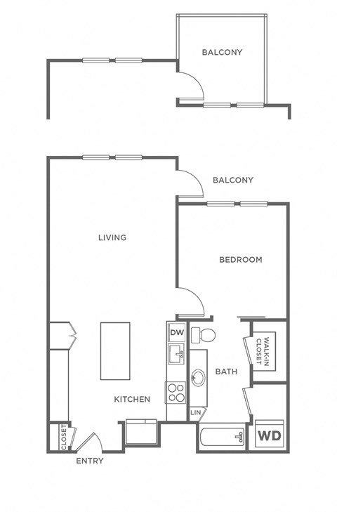 A5 Floor Plan at The Rylan Apartments