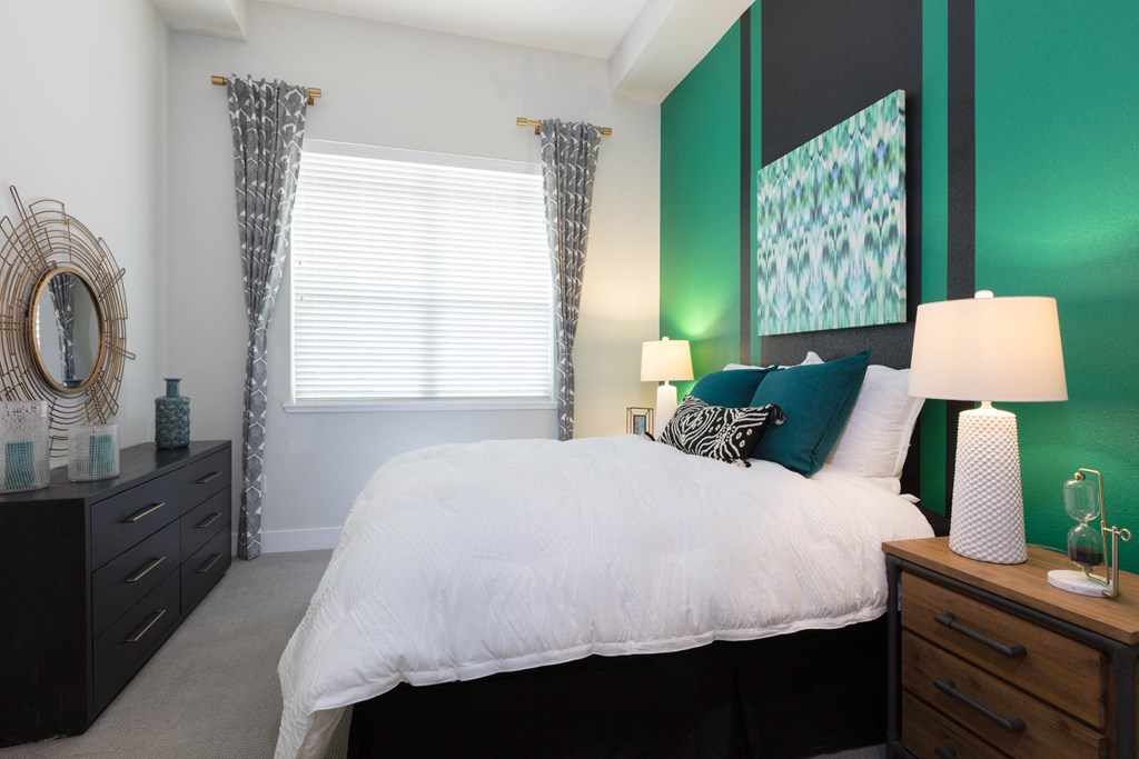 our apartments offer a bedroom with a king sized bed