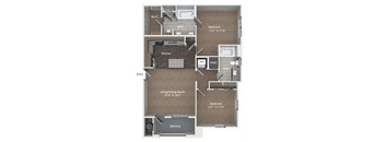 B6 Floor Plan at Andorra Apartments