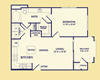 One Bedroom A1 Floor Plan