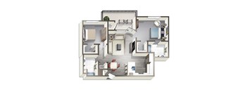 bedroom floor plan an in 2d