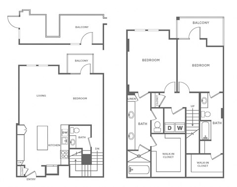 B10 Floor Plan at The Rylan Apartments