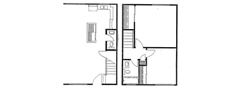 B1 Floor Plan at Oak Manor & Angel Street Apartments