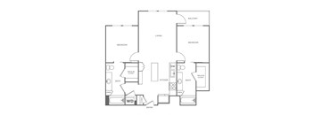 B1 Floor Plan at The Rylan Apartments