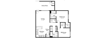 B1 Floor Plan at Silver Lake Apartments