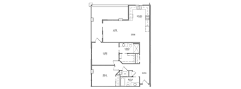 B1 floor plan at Village on Main Apartments