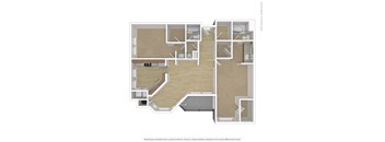 2 Bedroom 2 Bathroom Floor Plan B2 at Andante Apartments, Arizona, 85048