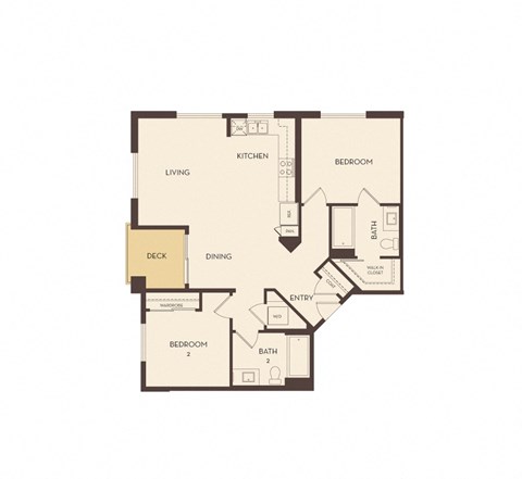 B2 floor plan at Marc