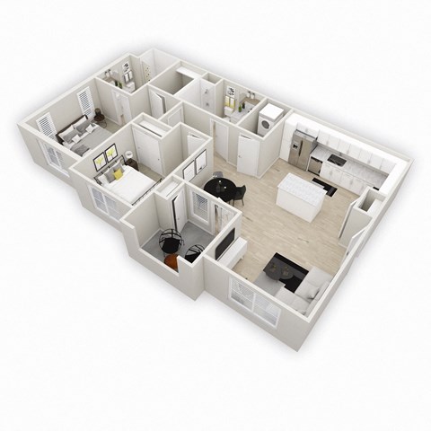 B2 Floor Plan at Evolve at South Bay