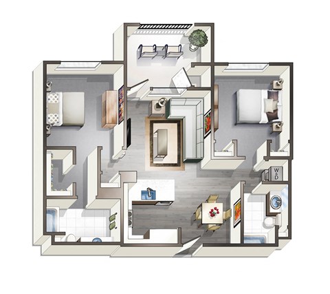 bedroom floor plan an in 2d