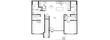 a floor plan of a house