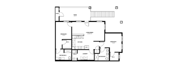 B2 Floor Plan at North Peak Apartments