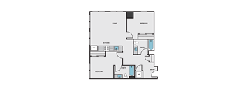 B2 Floor Plan at Eleanor H16 Apartments