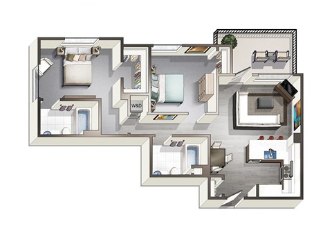 a floor plan of a house