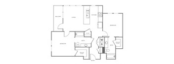 B3 Floor Plan at The Rylan Apartments