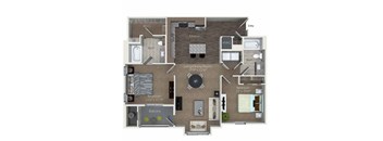 B4 Floor Plan at Andorra Apartments