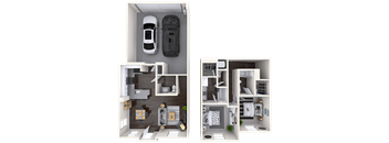 B4 Floor Plan at Mitchell Place Apartments, California