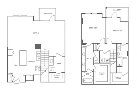 B8 Floor Plan at The Rylan Apartments