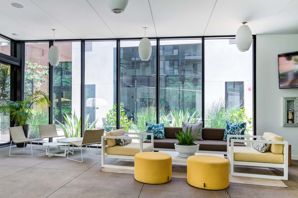 Lobby Sitting Area at Block C, San Marcos, CA, 92078