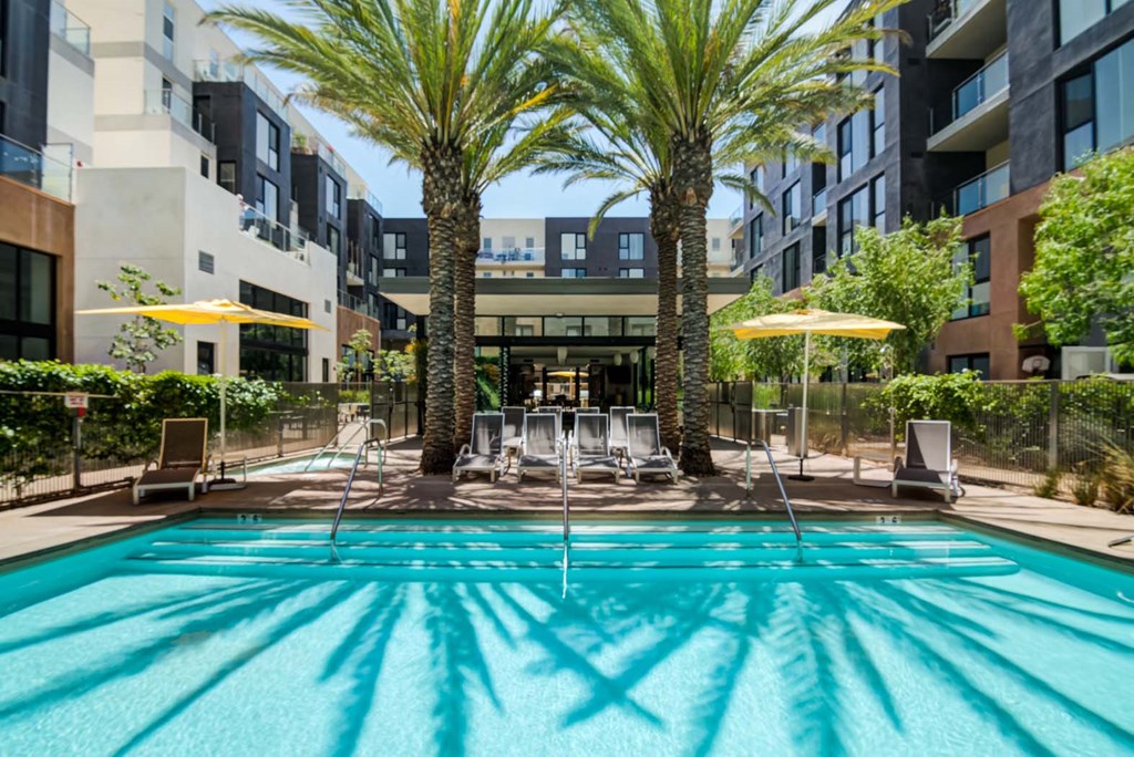 Sparkling Swimming Pool at Block C, San Marcos, CA